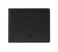 Piquadro - Portefeuille avec fenêtre d'identification rabattable - Homme - Accessoires - Noir - Taille: ONE Size