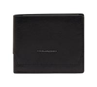 Piquadro Solm Porte-monnaie Protection RFID Cuir 11 cm noir