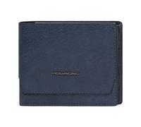 Piquadro - Portefeuille avec poche à monnaie - Homme - Accessoires - Bleu - Taille: ONE Size