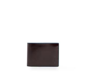 Piquadro - Portefeuille Blue Square en Cuir - Homme - Acajou