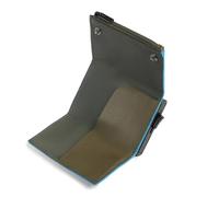 Piquadro Portefeuille Compact Pop-up avec Porte-Monnaie Homme métal et Cuir Vert