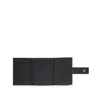 Piquadro Portefeuille de Poche Homme avec Porte-Monnaie Homme Cuir Noir