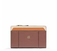 Piquadro Portefeuille Femme avec Porte-Monnaie Femme Cuir Brun/Beige