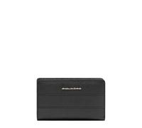 Piquadro Portefeuille Femme avec Porte-Monnaie Femme Cuir Noir