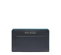 Piquadro Portefeuille Femme avec Porte-Monnaie Femme Cuir Noir