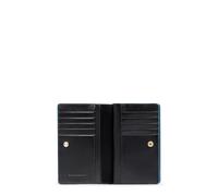 Piquadro Blue Square Portefeuille bifold RFID M pour femme Noir, Noir