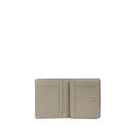 Piquadro Portefeuille Femme Petit Format Femme Cuir et Tissu Sable