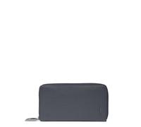Piquadro Portefeuille Femme zippé à Quatre Soufflets Homme Cuir Bleu