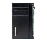 Piquadro - Portefeuille fin pour cartes de crédit avec poche à monnaie - Homme - Accessoires - Noir - Taille: ONE Size