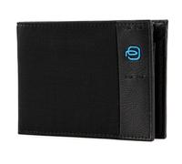 PIQUADRO Portefeuille Homme avec Porte-Carte d identité, Chevron/Noir, Taglia Unica, Contemporain