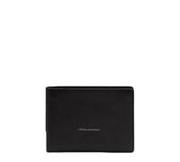 Piquadro Portefeuille Homme avec Porte-Monnaie Homme Cuir Noir
