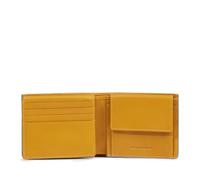 Piquadro Portefeuille Homme en Cuir avec Porte-CNI Homme Cuir Jaune