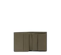 Piquadro Portefeuille Homme Vertical avec Porte-Monnaie Homme Cuir Vert