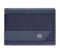 PIQUADRO Portefeuille tissé recyclé avec porte-monnaie PU1392W132R bleu, bleu, L, Portefeuille avec porte-monnaie