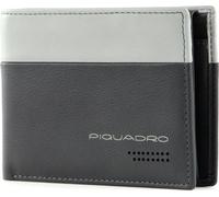 PIQUADRO Portefeuille urbain pour hommes Fenêtre d'identification RFID Grigio / Nero