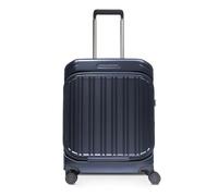 Piquadro - PQ-Light Valise Cabine 4 Roues 55 cm avec Poche Avant - Polycarbonate léger - Bleu