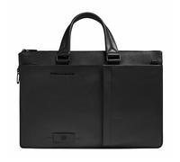 Piquadro Russel Porte-documents Protection RFID Cuir 42 cm Compartiment pour ordinateur portable noir