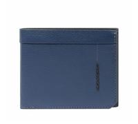 Piquadro Russel Porte-monnaie Protection RFID Cuir 10.5 cm bleu