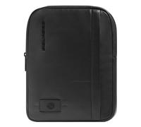 Piquadro Russel Sac à bandoulière Cuir véritable 27 cm noir