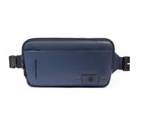 Piquadro Russel Sac banane Cuir véritable 28 cm bleu
