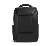 Piquadro S134 Sac à dos noir, cuir de vache grainé, unisexe