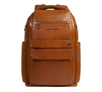 Piquadro Sac à dos de voyage avec ports USB et USB Type-C Homme cuir beige