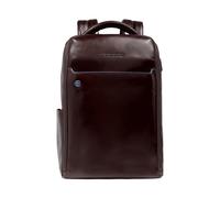 Piquadro Blue Square Daypack Cuir 29 cm Compartiment pour ordinateur portable brun