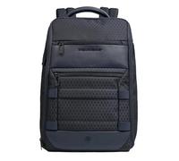 Piquadro Sac à dos de voyage modulaire 2-en-1 Homme cuir et tissu bleu