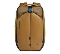 Piquadro Sac à dos de voyage pour ordinateur 15,6" Unisex tissu/bio-based material moutarde