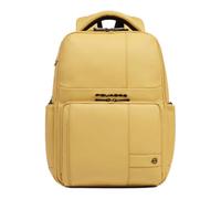 Piquadro - Sac à dos déperlant avec ouverture fast-check - Homme - Sacs - Jaune - Taille: ONE Size