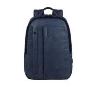 Piquadro - Sac à dos en cuir bleu pour ordinateur et iPad - Homme - Sacs - Bleu - Taille: ONE Size