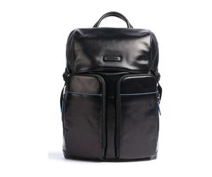 Piquadro - Sac à dos en cuir noir pour ordinateur portable unisexe - Homme - Sacs - Noir - Taille: ONE Size