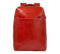 Piquadro - Sac à Dos en Cuir pour Ordinateur Portable 15.6" à Deux Compartiments - Homme - Sacs - Orange - Taille: ONE Size