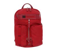 Piquadro - Sac à dos en nylon - Femme - Sacs - Rouge - Taille: ONE Size
