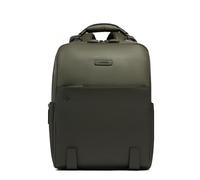 Piquadro Modus Special Sac à dos en cuir, 40 cm, compartiment pour ordinateur portable olive