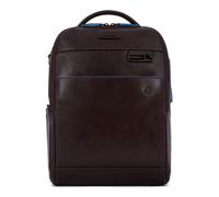 Piquadro Blue Square Revamp Sac à dos professionnel Cuir 37 cm Compartiment pour ordinateur portable brun