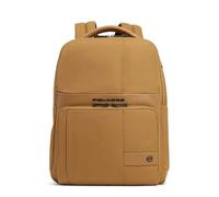 Piquadro Sac à dos pour ordinateur 14" Homme cuir et tissu jaune