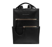 Piquadro - Sac à dos pour ordinateur portable 14 pouces pour femme en cuir de haute qualité - Noir - Élégant et adapté au monde des affaires