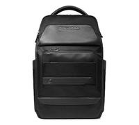 PIQUADRO Sac à dos tissé recyclé 15,6'' CA6490W132 noir, Sac à dos Loisir Garçon Scolaire, Noir, L