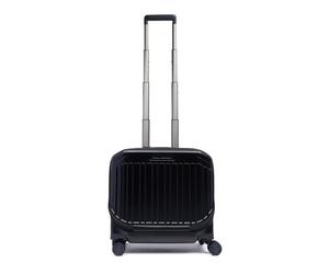 Piquadro - Sac à Dos Trolley pour Ordinateur Portable 15,6 Pouces - Polycarbonate Durable - Noir Mat - Modèles Homme et Femme