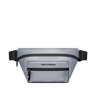 Piquadro Sac Banane déperlant Homme Tissu Argent/Noir