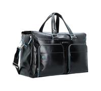 Piquadro - Sac de voyage moderne en cuir avec compartiment pour ordinateur portable - Femme - Sacs - Noir - Taille: ONE Size