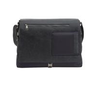 Piquadro - Sac Messager Cadre en Cuir Bleu - Homme - Sacs - Bleu - Taille: ONE Size