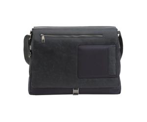 Piquadro - Sac Messager Cadre en Cuir Bleu - Homme - Sacs - Bleu - Taille: ONE Size