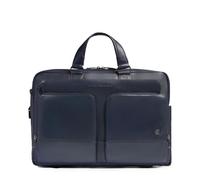 Piquadro Sac personnalisable pour ordinateur 15,6" Homme cuir bleu