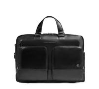 Piquadro Sac personnalisable pour ordinateur 15,6" Homme cuir noir