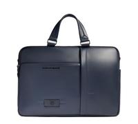 Piquadro Sac pour ordinateur 15,6" Homme cuir bleu