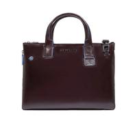 Piquadro Blue Square Sac de shopper Cuir 38 cm Compartiment pour ordinateur portable avec soufflet d'extension rouge