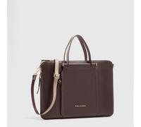Piquadro - Sacoche d'ordinateur portable fine Circle - Femme - Sacs - Brun - Taille: ONE Size