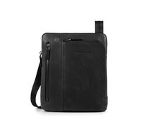 Piquadro Black Square Sac à bandoulière en cuir 23 cm noir